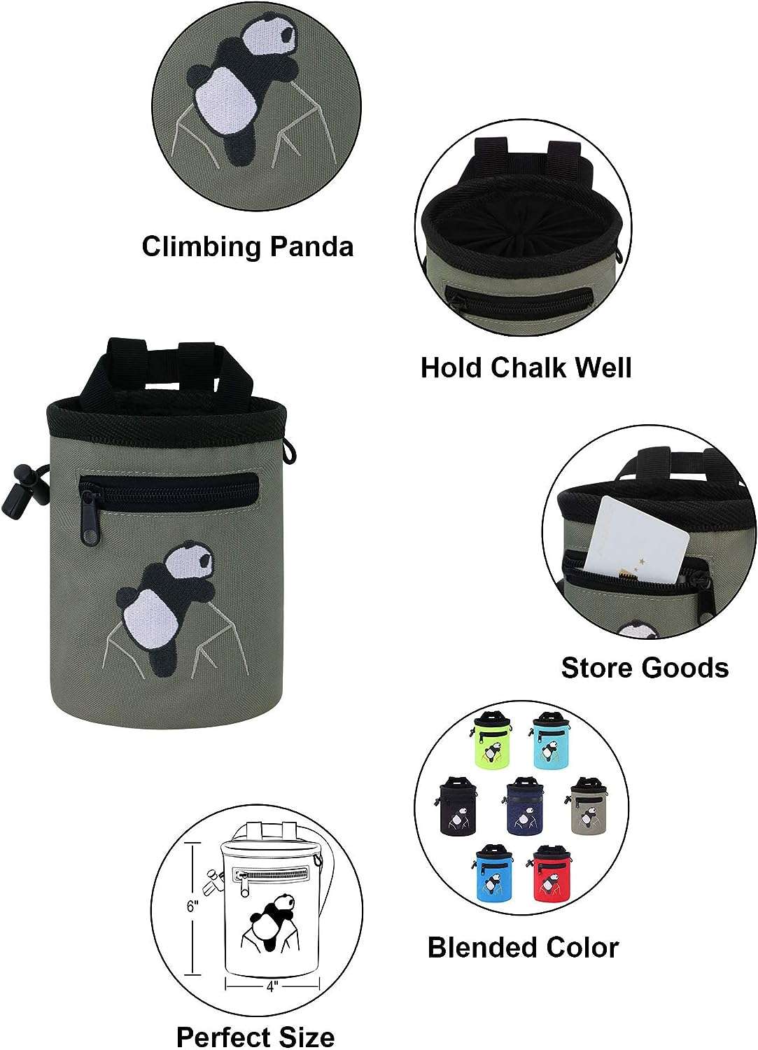 AMC Panda Design Chalk Bag Review - ClimbingJunkie