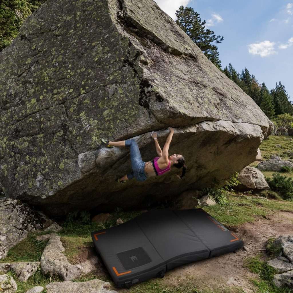 Meister Boulder Beast XL Tri-Fold Rock Climbing Crash Pad w/Backpack Straps