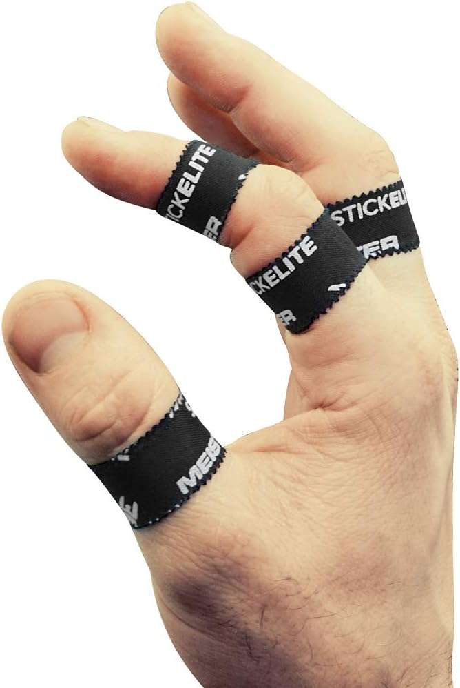 Meister StickElite Professional Porous Athletic Tape for Fingers  Toes - 15yd x 1/2 - Black - 2 Rolls