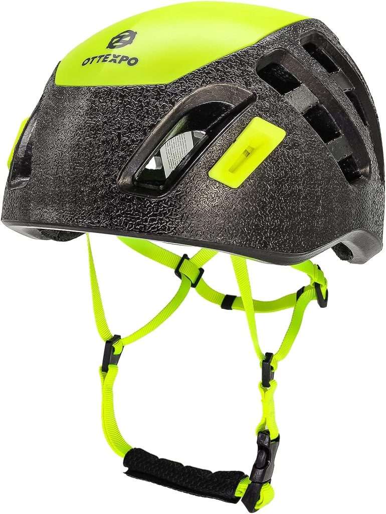 OTTEXPO Rock Climbing Helmet for Adult, Lightweight Adjustable Helmet for Rock Tree Climbing Work at Height