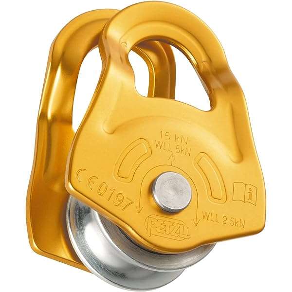 Petzl OSCILLANTE Pulley - Swing-Sided Emergency Pulley for Ski Touring and Glacier Travel
