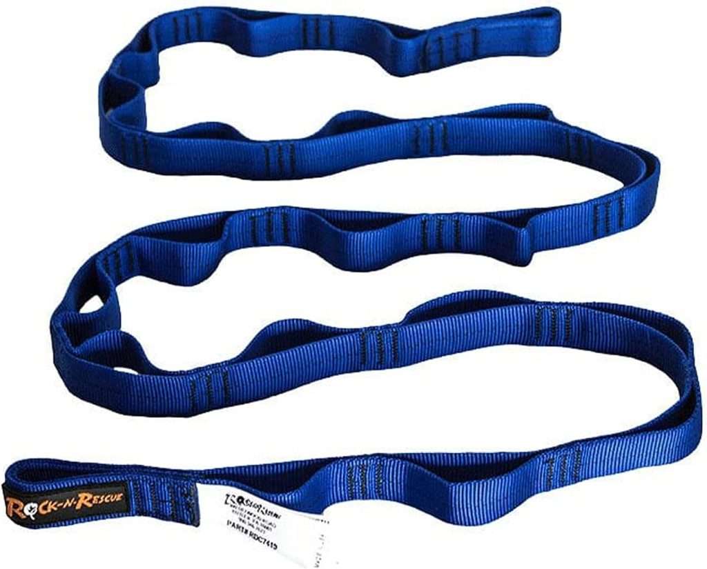 Rock-N-Rescue Daisy Chain - 15.5 kN, Nylon Multi-Loop Sling, Made in USA, Rock Climbing, Firefighter, and Rescue Gear